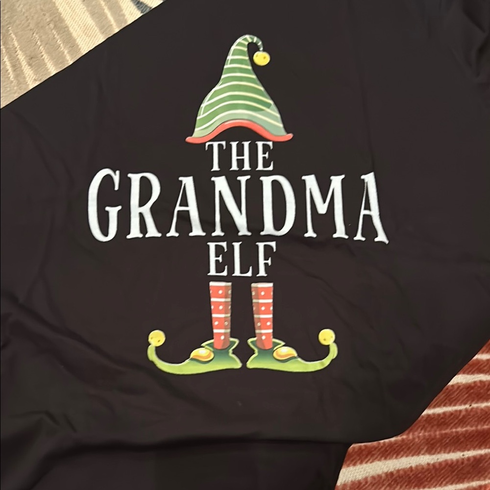 The Grandma Elf Black Shirt